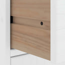 sidekabinetter 5 stk ODDA 40x24x79 cm massivt fyrretræ hvid