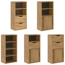 sidekabinetter 5 stk ODDA 40x24x79 cm massivt fyrretræ