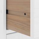 sidekabinetter 5 stk ODDA 40x24x79 cm massivt fyrretræ hvid