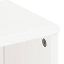 TV-skabe 5 stk med opbevaring ODDA massivt fyrretræ hvid