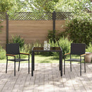 Have Spisebordssæt 3 pcs Sort polyrattan