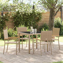 Have Spisebordssæt 5 stk. Beige polyrattan