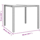 Have Spisebordssæt 5 stk. Beige polyrattan