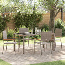 Have Spisebordssæt 5 pcs Grå polyrattan