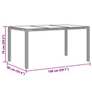 Have Spisebordssæt 5 pcs Grå polyrattan