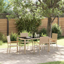 Have Spisebordssæt 5 stk. Beige polyrattan