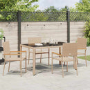 Have Spisebordssæt 5 stk. Beige polyrattan