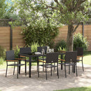 Have Spisebordssæt 7 pcs Sort polyrattan