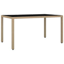 Have Spisebordssæt 7 pcs Beige polyrattan