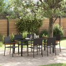 Have Spisebordssæt 7 pcs Sort polyrattan