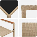 Have Spisebordssæt 7 stk. Beige polyrattan