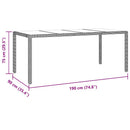 Have Spisebordssæt 7 stk. Beige polyrattan