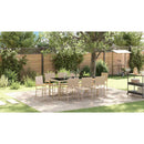 Have Spisebordssæt 9 pcs Beige polyrattan