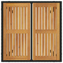 Have Spisebordssæt 3 pcs Sort polyrattan