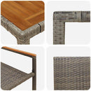 Have Spisebordssæt 5 pcs Grå polyrattan