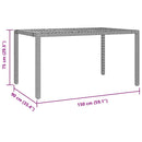 Have Spisebordssæt 5 pcs Grå polyrattan