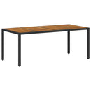 Have Spisebordssæt 9 pcs Sort polyrattan