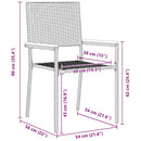 Have Spisebordssæt 7 pcs Sort polyrattan
