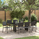Have Spisebordssæt 9 pcs Sort polyrattan