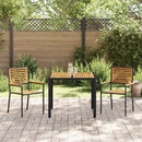 Have Spisebordssæt 3 pcs Sort og Brunt polyrattan