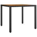 Have Spisebordssæt 3 pcs Sort og Brunt polyrattan
