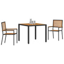 Have Spisebordssæt 3 pcs Sort og Brunt polyrattan