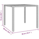 Have Spisebordssæt 3 pcs Sort og Brunt polyrattan