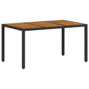 Have Spisebordssæt 7 pcs Sort og Brunt polyrattan