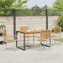 Have Spisebordssæt 5 pcs Beige og Brun polyrattan
