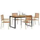Have Spisebordssæt 5 pcs Beige og Brun polyrattan