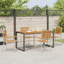 Have Spisebordssæt 5 pcs Beige og Brun polyrattan