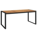 Have Spisebordssæt 7 pcs Sort og Brunt polyrattan