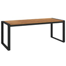 Have Spisebordssæt 7 pcs Sort og Brunt polyrattan