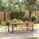 Have Spisebordssæt 7 pcs Beige og Brun polyrattan
