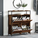 Sko skab med dør Gammelt træ 100 x 34 x 112 cm Konstrueret træ