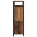 Sko skab med dør Gammelt træ 100 x 34 x 112 cm Konstrueret træ