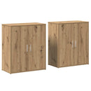 Sideboard 2 stk. Artisan Egetræ 60 x 31 x 70 cm Konstrueret træ