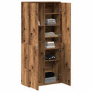 Højskab 80 x 35 x 180 cm Konstrueret træ Gammelt træ
