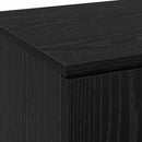Højskab 80 x 35 x 180 cm Konstrueret træ Sort eg