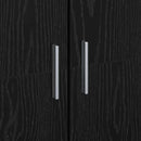 Højskab 80 x 35 x 180 cm Konstrueret træ Sort eg