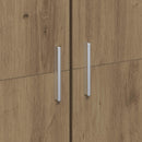 Highboard 70 x 33,5 x 180 cm Konstrueret træ Artisan Egetræ