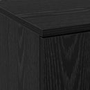Highboard 70 x 33,5 x 180 cm Konstrueret træ Sort eg