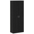 Highboard 70 x 33,5 x 180 cm Konstrueret træ Sort eg