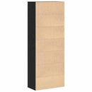 Highboard 70 x 33,5 x 180 cm Konstrueret træ Sort eg