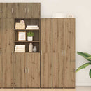 Highboard 2 pcs Artisan Egetræ 30 x 42,5 x 185 cm