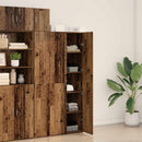 Highboard 2 pcs Gammelt træ 70 x 42,5 x 185 cm
