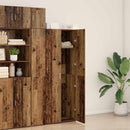 Highboard 2 pcs Gammelt træ 70 x 42,5 x 185 cm