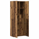 Highboard 2 pcs Gammelt træ 70 x 42,5 x 185 cm