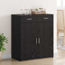 Opbevaringsskab Sort eg 80 x 42.5 x 93.5 cm Konstrueret træ