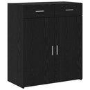 Opbevaringsskab Sort eg 80 x 42.5 x 93.5 cm Konstrueret træ